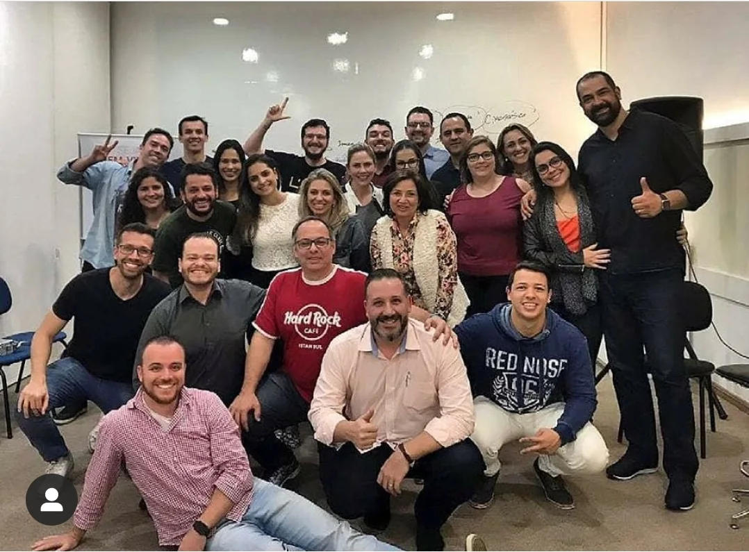 Turma em treinamento